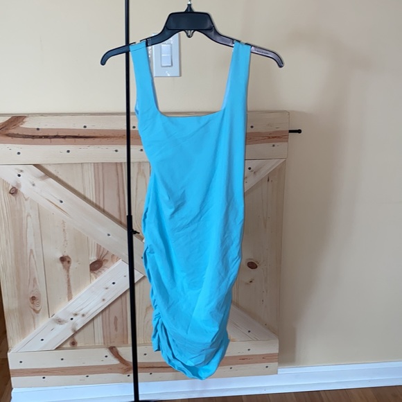 LOW BACK RUCHED MINI DRESS - Picture 5 of 8